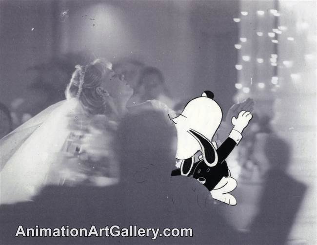 Original Production Cel of Snoopy from a Met Life commercial