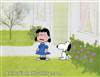 Original Production Cel of Snoopy and Lucy Van Pelt from Peanuts (c. 1970s/1980s)