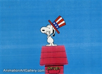 Original Production Cel of Snoopy from Peanuts (c. 1960s/1970s)