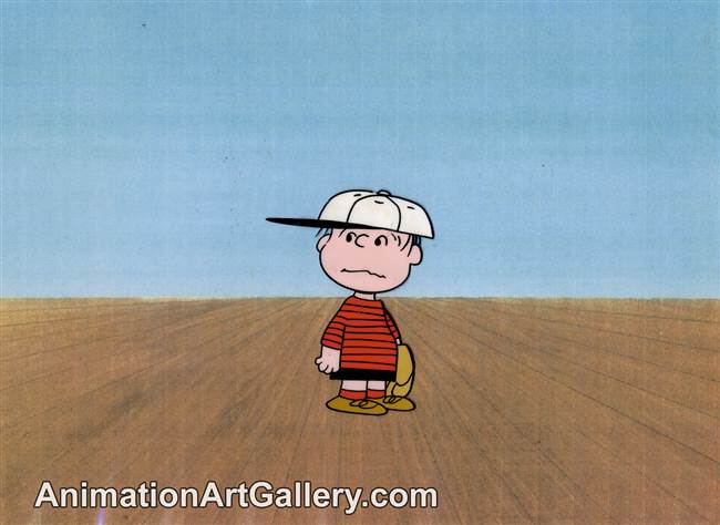 Production Cel of Linus from Charlie Brown's All-Stars