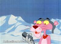 Original Production Cel of the Pink Panther from The Pink Panther