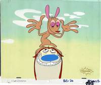 Original Production Cel of Ren and Stimpy from Ren and Stimpy (1990s)