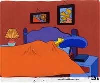 Original Production Cel of Marge Simpson from The Simpsons (1990s)