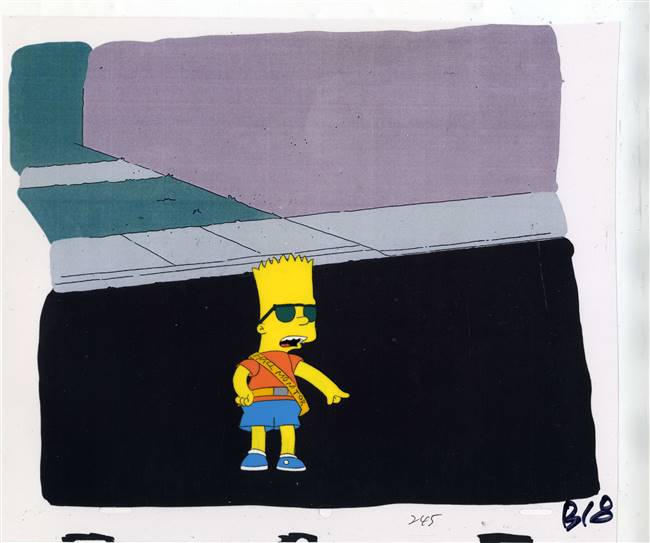 Original Production Cel of Bart Simpson from Separate Vocations (1992)