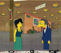 Original Production Cel of Moe and a woman from The Simpsons Spin-Off Showcase (1997)