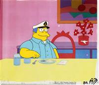 Original Production Cel of Chief Wiggum from The Simpsons Spin-Off Showcase (1997)