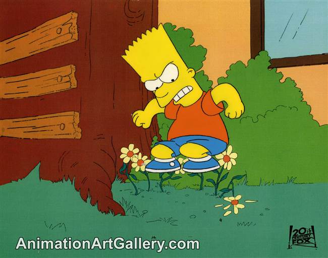 Production Cel of Bart Simpson from Bart vs. Thanksgiving (1990)