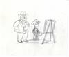 Original Production Drawing of Rich Texan and Luke from Dude, Where's My Ranch? (2003)