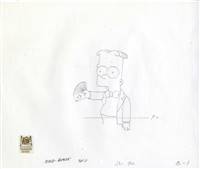 Original Production Drawing of Bart Simpson from Scenes from the Class Struggle in Springfield (1996)