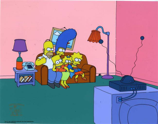 The Simpsons "Bart-o-Lounger" Serigraph