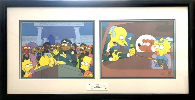 Limited Edition Cels "Who Shot Mr Burns?"