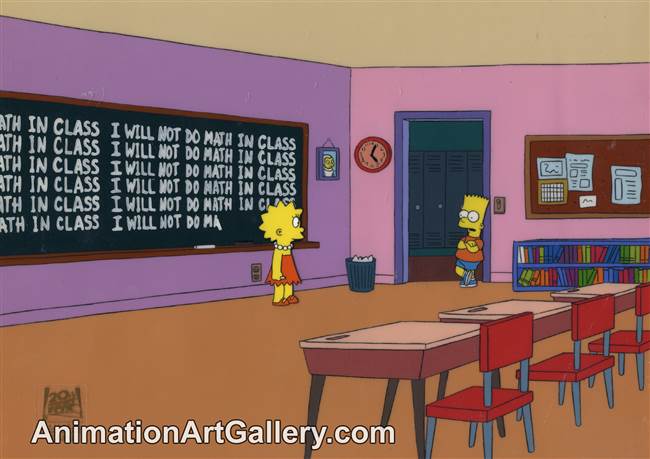 Key Master Set-up of Bart Simpson and Lisa Simpson from Grift of the Magi