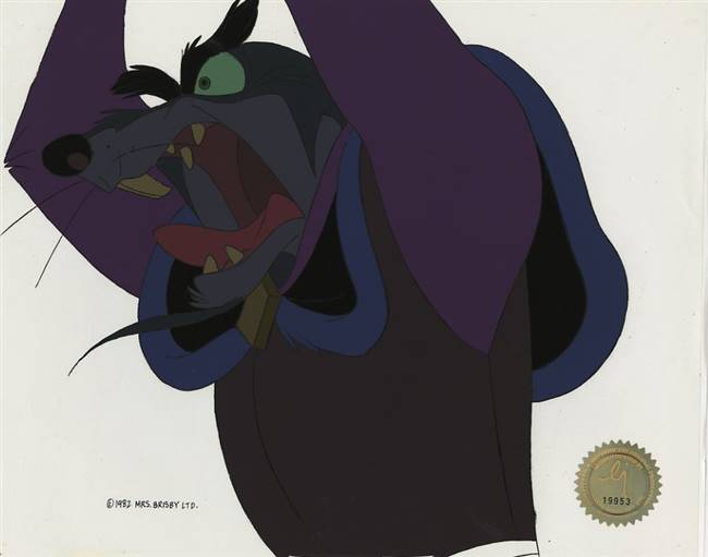 Original Production Cel of Jenner from the Secret of NIMH (1982)