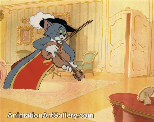 Production Cel of Tom the cat from Royal Cat Nap