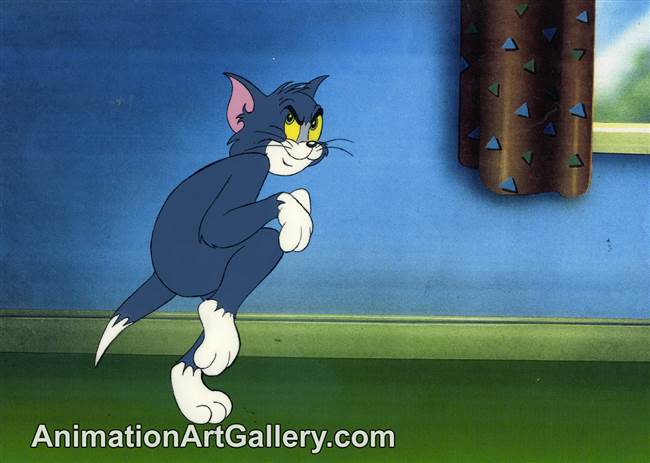 Production Cel of Tom the cat from Tom and Jerry (c. 1980s)
