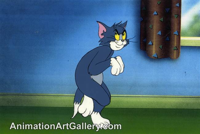 Production Cel of Tom the cat from Tom and Jerry (c. 1980s)