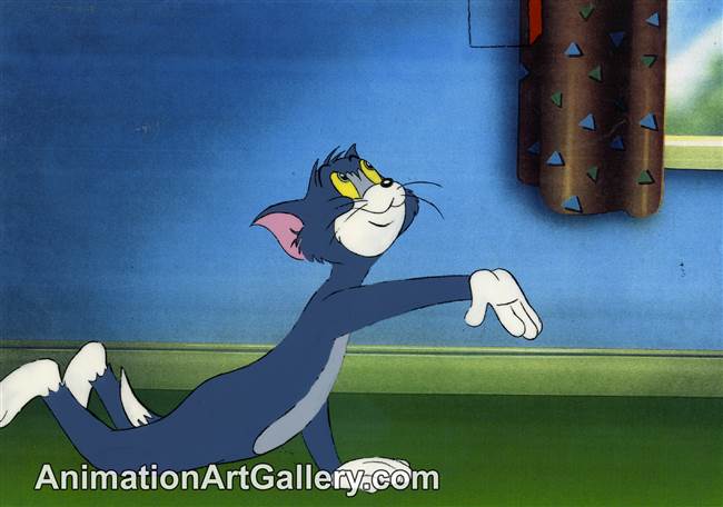 Production Cel of Tom the cat from Tom and Jerry (c. 1980s)