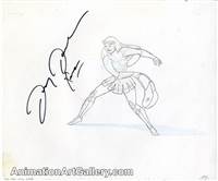 Production Drawing of Xena from The Battle for Mount Olympus