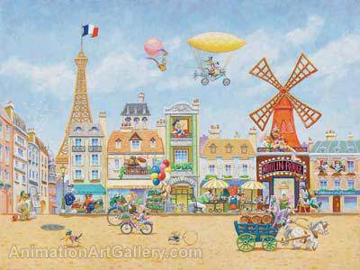 Paris En Avril Deluxe (Giclee on Canvas) - Kirk Mueller