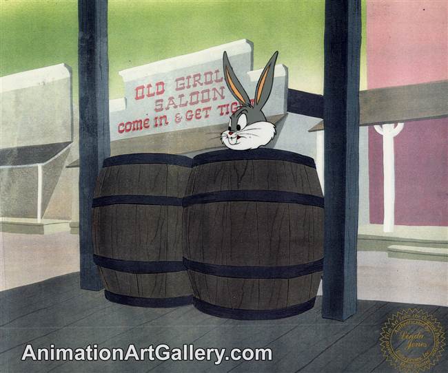 Production Cel of Bugs Bunny from Warner Bros (c.1970s)