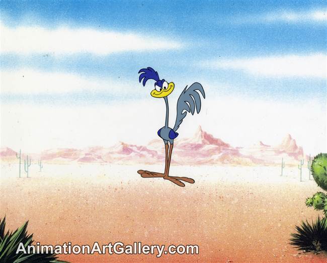 Production Cel of Road Runner from Warner Bros (c.1970s)