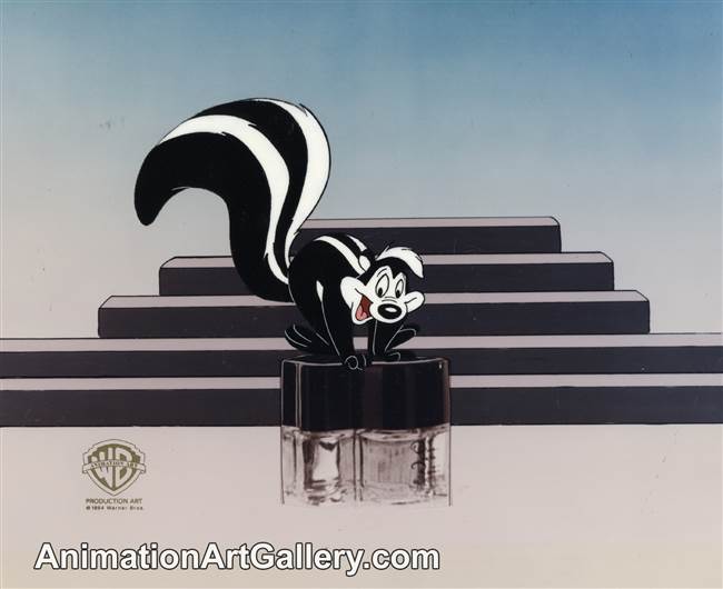 Production Cel of Pepe Le Pew from Warner Bros (c.1990s)