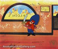 Production Cel of Yosemite Sam from Warner Bros (c. 1980s)