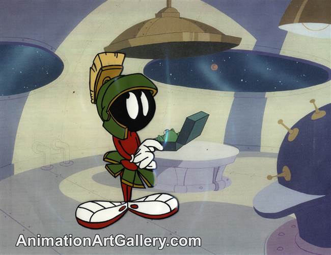 Production Cel of Marvin the Martian from Warner Bros (c. 1980s)