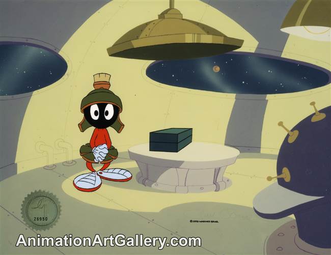 Production Cel of Marvin the Martian from Another Froggy Evening