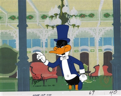 Original Production Cel of Daffy Duck from Looney Looney Bugs Bunny Movie (1981)