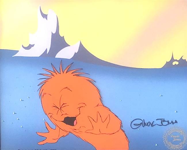 Original Production Cel of Gossamer from Duck Dodgers & the Return of the 24 ½ Century (1980)