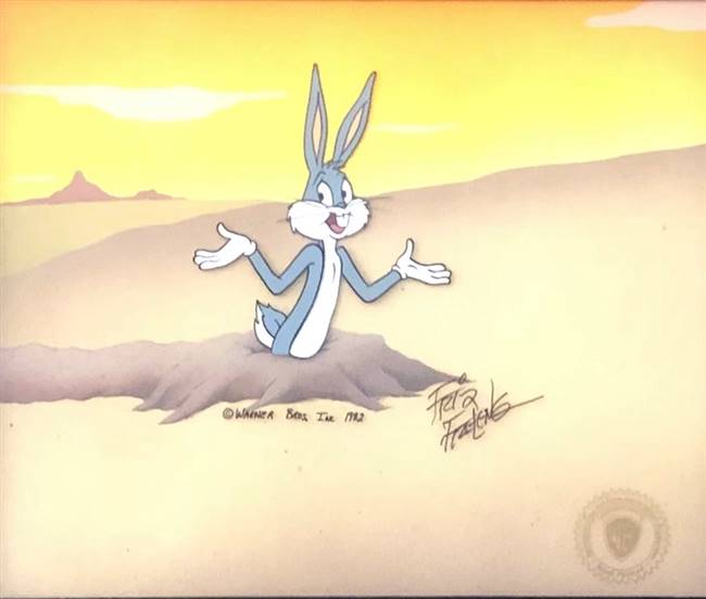 Original Production Cel of Bugs Bunny from 1001 Rabbit Tales (1982)