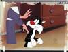 Original Production Cel of Sylvester the Cat from The Cat Who Knew Too Much (1995)