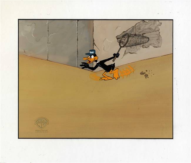 Original Production cel of Daffy Duck from Daffy Duck's Easter Egg-Citement (1980)