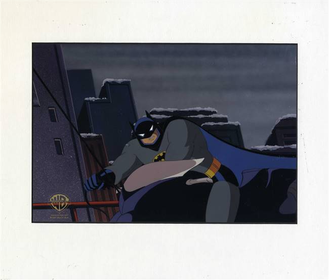 Original Production cel of Batman from Terror in the Sky (1992)