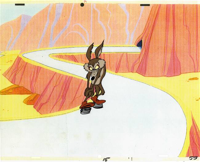 Production Cel of Wile E. Coyote from Warner Bros (c.1970s)