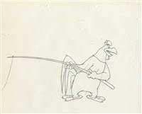 Original Production Drawing of Foghorn Leghorn from Warner Bros. (1950s)