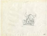 Original Production Drawing of Elmer Fudd from What's Opera, Doc? (1957)