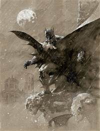 Batman Over San Prospero (Canvas)