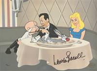 "If It's Rabbit Baby Wants" Warner Brothers Limited Edition Cel signed by Lauren Bacall