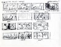 Original Storyboard from A Bug's Life (1998) Attributed to Jorgen Klubien