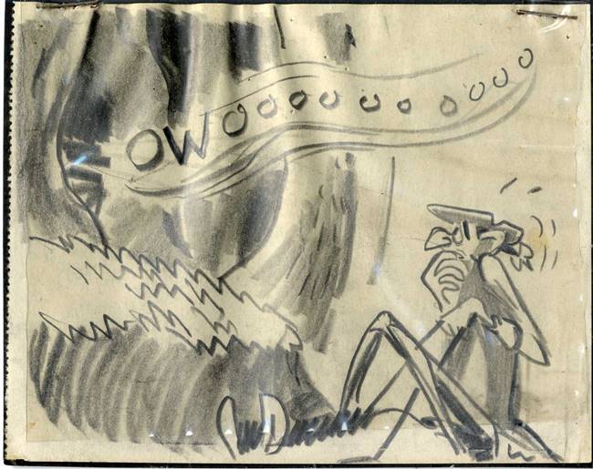 Original Production Storyboards of Ichabod from the Adventures of Ichabod and Mr Toad (1949)