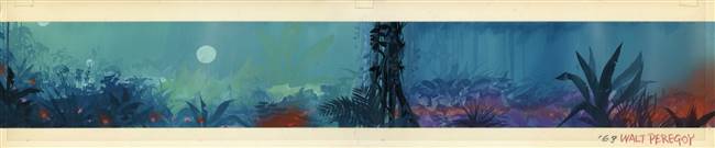 Original Concept Art by Walt Peregoy from Jungle Book (1967)