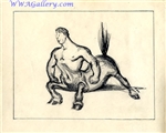 Concept Piece of a centaur from Fantasia