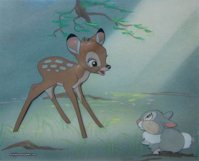 Courvoisier Cel of Bambi and Thumper from Bambi