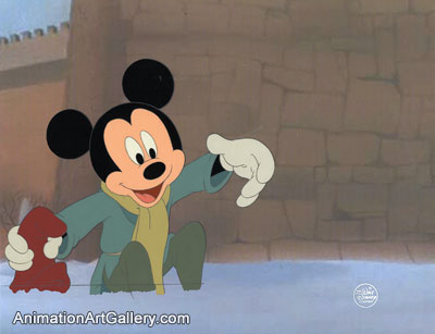 Production Cel of Mickey Mouse from The Prince and the Pauper