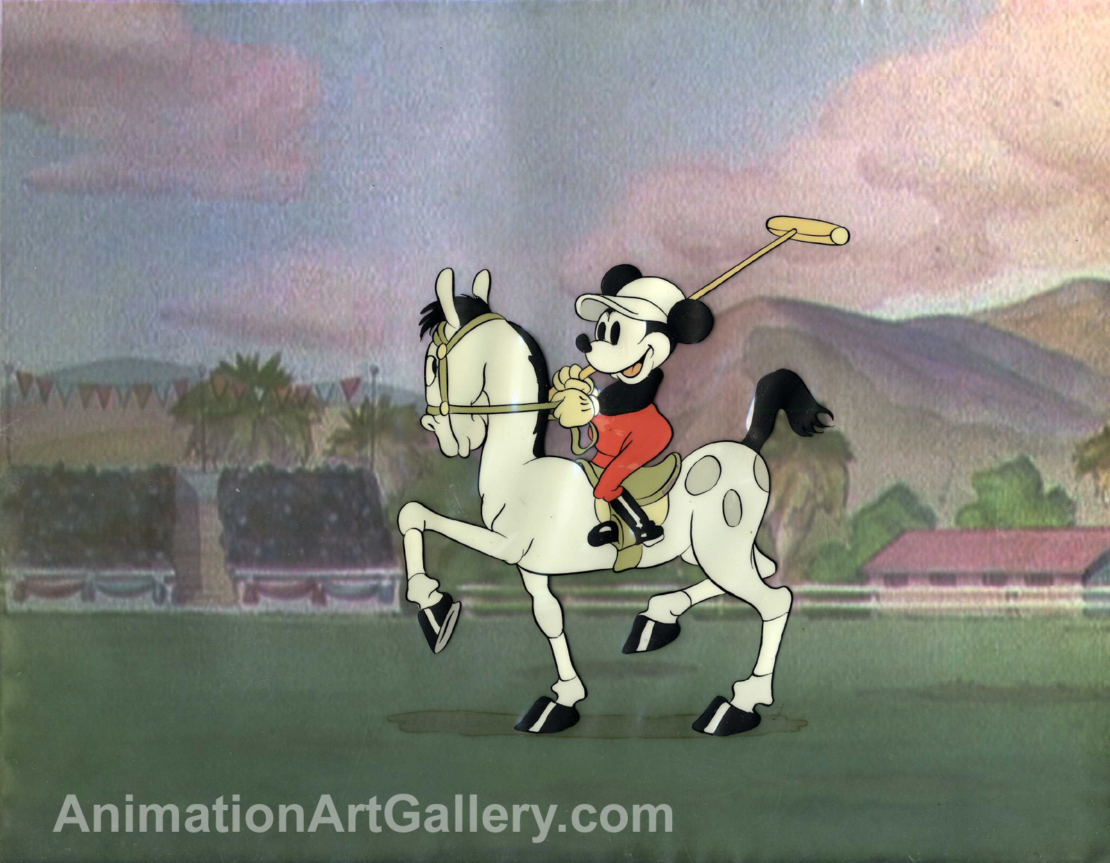 Original Production Cel of Mickey Mouse from Mickey's Polo Team
