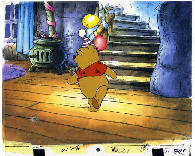 Original Production Cel of Winnie the Pooh from Disney TV
