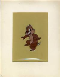 Original Production Cel (Disneyland Art Corner Piece) of Dale from Disney TV (1960s)