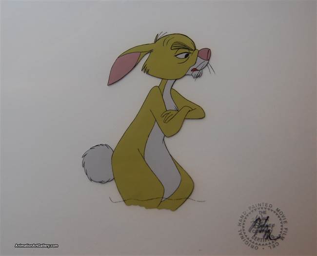 Production Cel of Rabbit from Winnie the Pooh from Winnie the Pooh and a Day For Eeyore